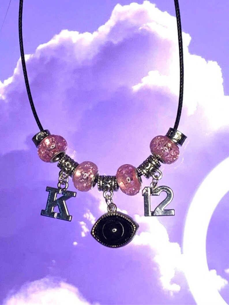Melanie Martinez inspired K12 eye necklace pendant Etsy