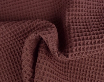 Waffelstoff burdeos waffelpiqué 100/% algodón eco-Tex 100 waffelpikee kt20