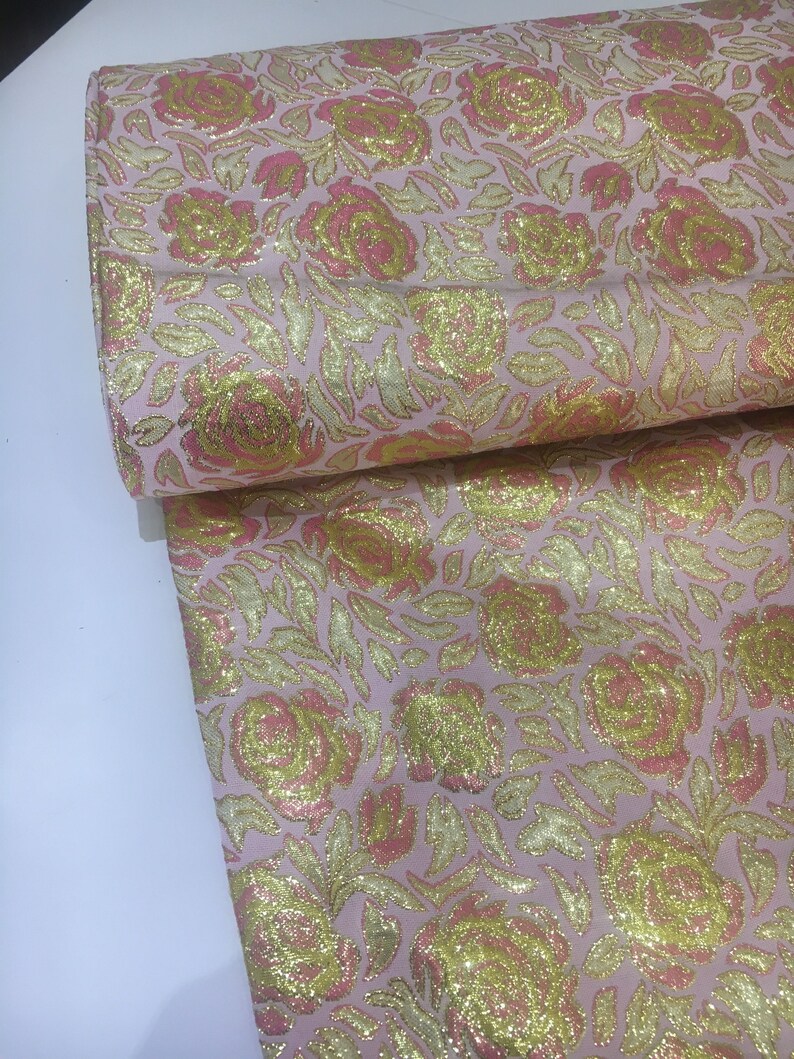 Lurex Brocade Brocade Fabric Corsage Fabric Dirndlstoff Conoration Brocade Fabrics KT4108