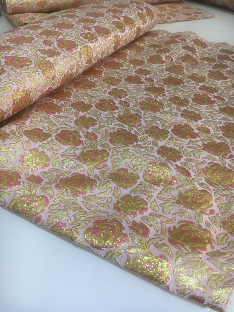 Lurex Brocade Brocade Fabric Corsage Fabric Dirndlstoff Conoration Brocade Fabrics KT4108