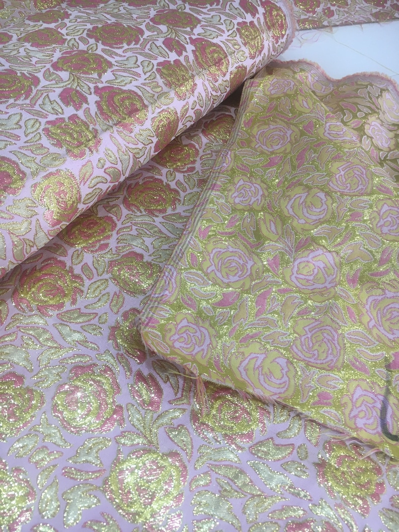 Lurex Brocade Brocade Fabric Corsage Fabric Dirndlstoff Conoration Brocade Fabrics KT4108