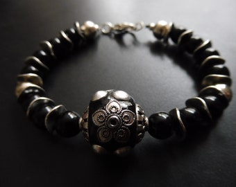 Bracelet « Kashmir noir »