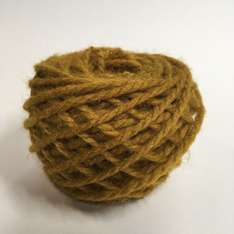 Vintage Kodel Iii Rug Yarn Burnt Gold Heavy Image 0