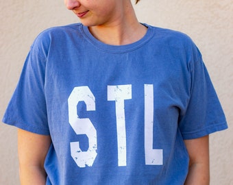 STL T Shirt | St Louis Tee | Gifts for Her | Summer | Comfort Colors | Hockey | Baseball | Distressed | Fathers Day | Blues | Cardinals