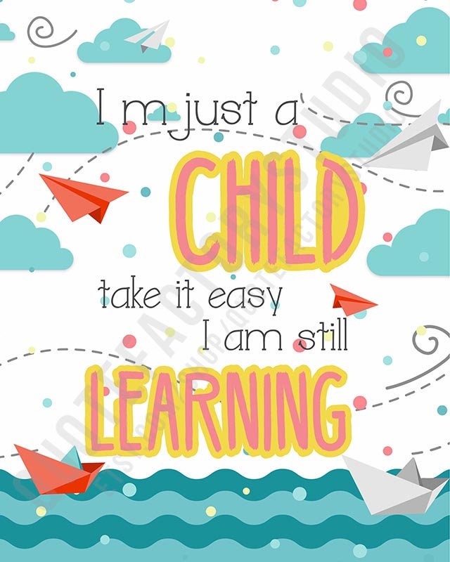 Learn Education Kids Quotes Children Inspirational Sign Quote