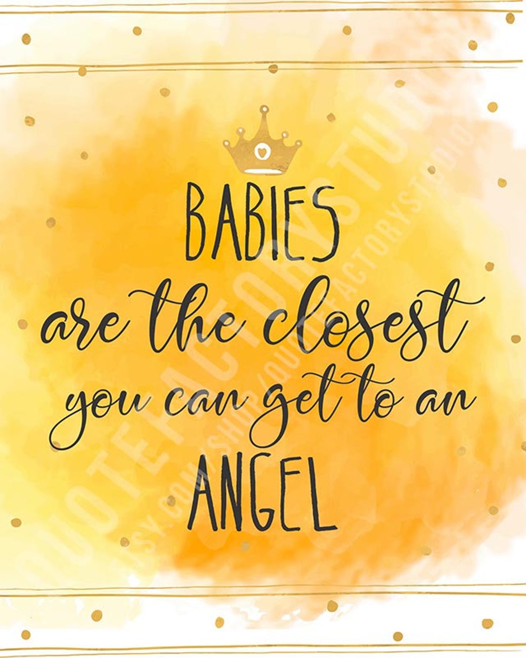 Baby Babies Angel Quotes Children Inspirational Sign - Etsy