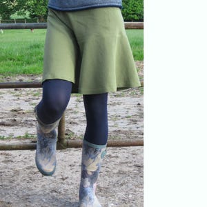 Skirt pattern &#39;Mila&#39;, short ladies&#39; skirt with dividing seams, light summer skirt made of viscose, asymmetrical skirt, NOT a paper pattern