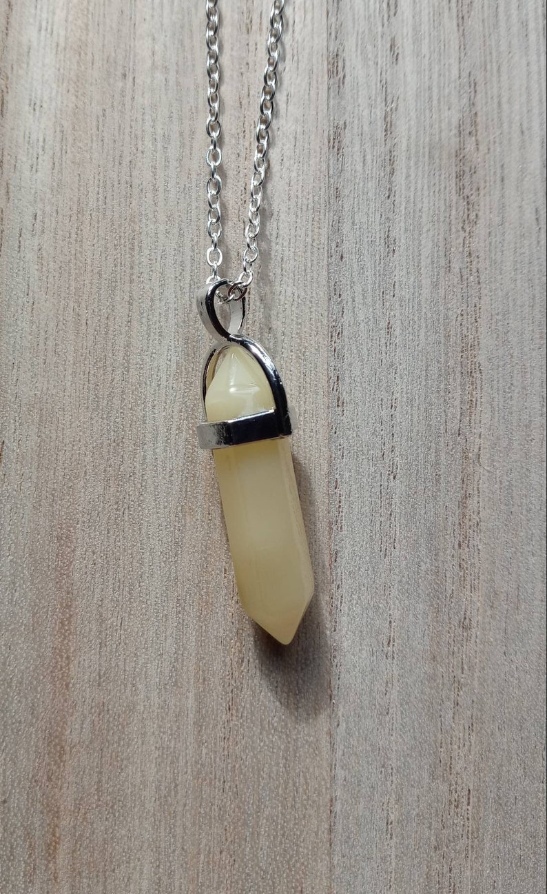 Easter Crystals Spring Accessories | Indigo Child Resonate Self Good Vibes Aesthetic Jewelry Yellow Crystal Gemstone Necklace