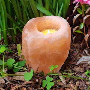 Himalayan Crystal Salt Tealight Candle Holder