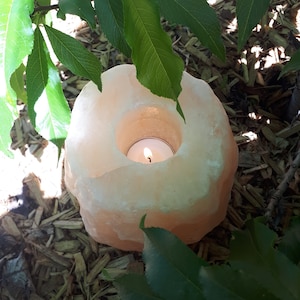 Himalayan Crystal Salt Tealight Candle Holder