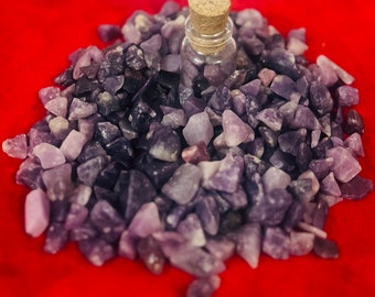 Lascas de Cristal de Ametista Triturado: Enchimento de Vaso com Pedras Preciosas Polidas (100 Gramas)