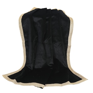 Handmade Velvet Altar Cloth 36 x 36 Square Golden Border Multipurpose Use for Religious Rituals Tarot Spreads Spiritual By Indian Consigners