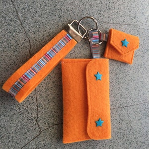 Schlüsselanhänger, Tasche-Chiptasche-Band 3-tlg.