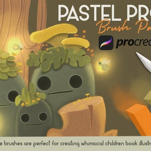 Procreate Pastel Pro Brush Pack | Dry, Hard, Soft, Oil and Pencil pastel texture procreate brushes for illustration and digital art