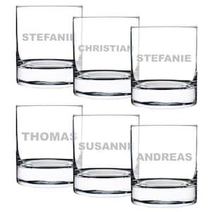Waterglazen set van 6 met gepersonaliseerde gravure - sapglas voor kinderen en volwassenen - voor water, sap, cola en mixdrankjes