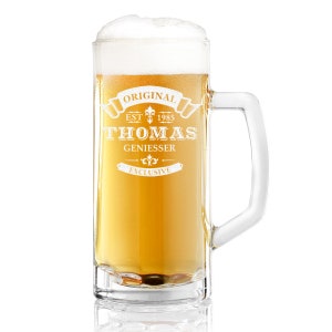 Beer mug 0.5 liter with engraving
