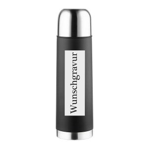 Stainless steel thermos flask 0.5 l color black incl...