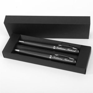 Ballpoint pen writing set alphabet including engraving...