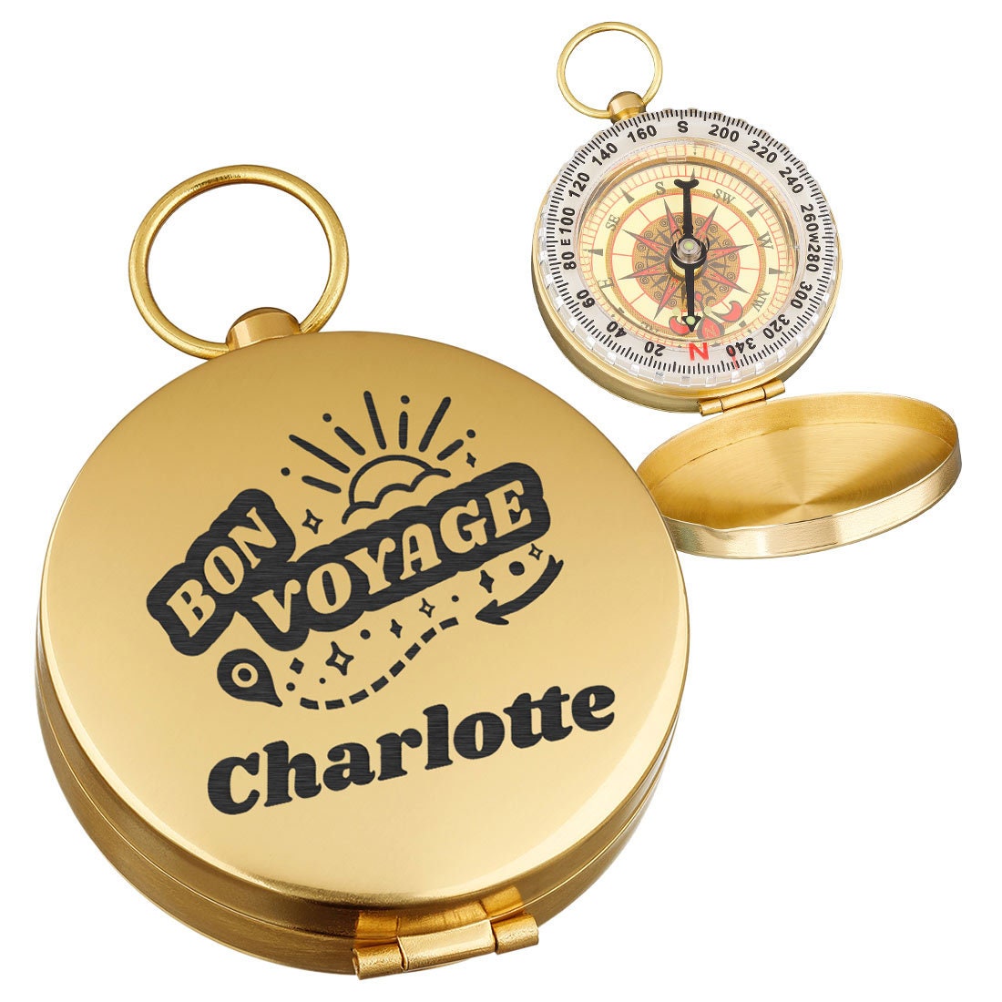 Boussole Personnalisée Avec Gravure PAS CHER