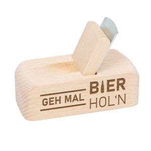 Beer bottle opener with desired motif Go get some beer