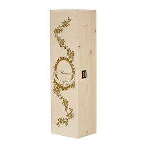 Wine box wooden box including engraving motif first class...