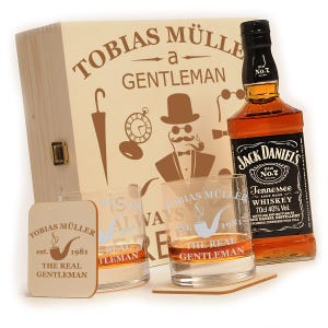 Jack Daniels 6 szt. Zestaw upominkowy whisky zawierający gr...