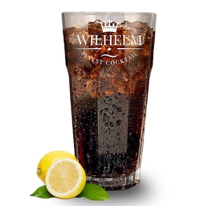 Cocktail drinking glass 480 ml personalized with engraving - gifts for women & men - glass for long drinks and cocktails - dishwasher safe