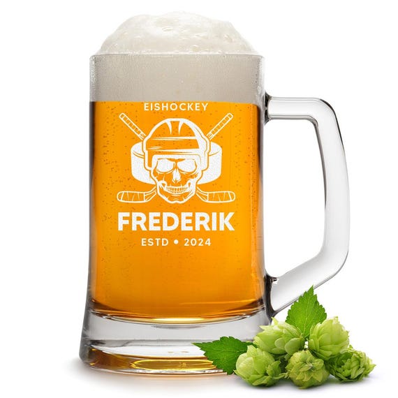 Bicchiere Da Birra Con Incisione Divertente – "Oh, Già Orologio Da Birra" – 0,5 L – Regalo Uomo In Vetro Robusto – Ideale Per Compleanni E Feste