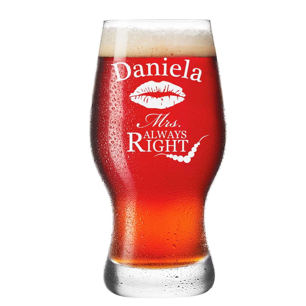 Polar-effekt Set 2 Bicchieri Da Birra Weizen Leonardo 0,5L - Incisi Personalizzati - Regalo Coppia Matrimonio