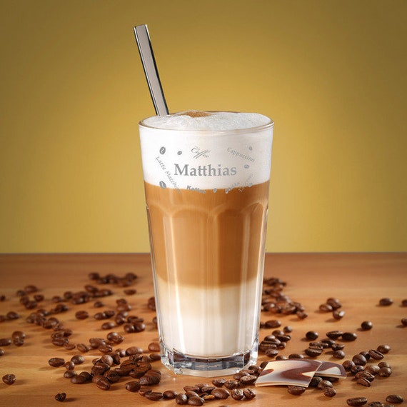 Set di Bicchieri da Caffè in Vetro - 200 ml - Alta Qualità - Termoresistenti e Lavabili in Lavastoviglie - Ideali per Cappuccino, Latte Macchiato