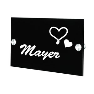 Plexiglas acrylplaat inclusief graveermotief harten...