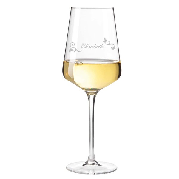 Leonardo Puccini Weißweinglas - mit personalisierter Wunschgravur - 560 ml Volumen - verschiedene Motive - Mann und Frau