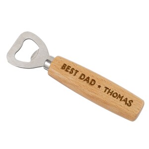 Beer opener with personalized motif: Best Dad - gift beer opener beer bottle enjoyment bottle opener