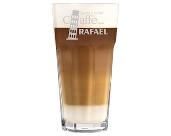 Com-four® 2x Latte Macchiato Glas - Latte Macchiato Gläser Mit Löffel