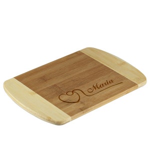 Cutting board Bamboo Bamboo two-tone including gr...