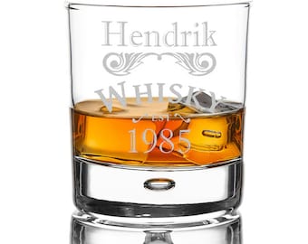 Polar-Effekt Bicchiere Per Whisky In Vetro Con Incisione Personalizzata (190 Ml, Altezza 177 Mm) – Regalo Unico Per Intenditori