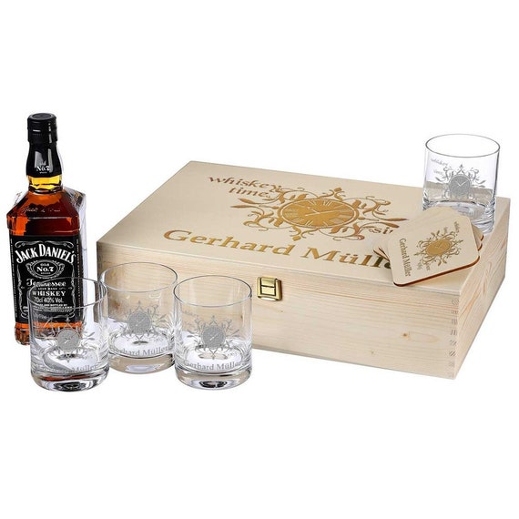 polar-effekt 4-delig whiskyset gepersonaliseerd - 1x glazen