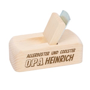 Beer bottle opener with personalized motif Best and coolest grandpa