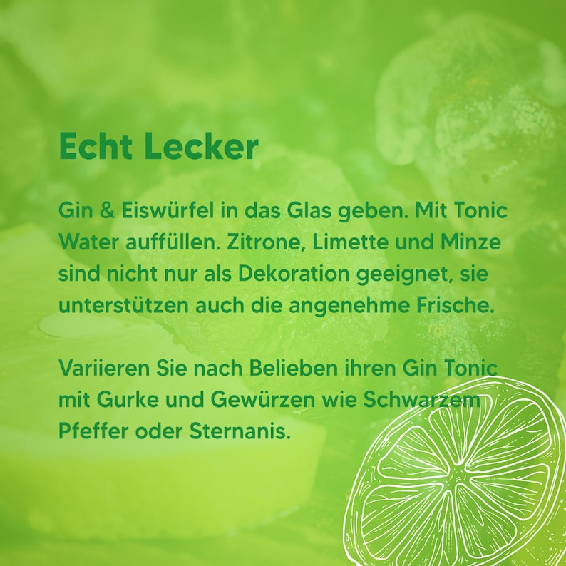 Ginglas wunschgraviert mit Spruch: Du bist Gin-nial Bild 3