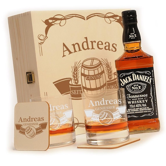 Jack Daniels 6-piece Whiskey Gift Set Including Gr - Etsy