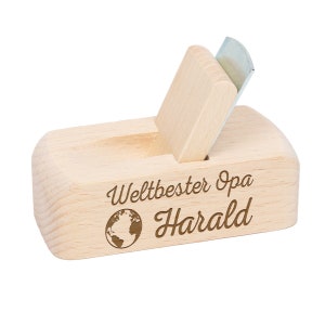 Beer opener with personalized motif World&#39;s Best Grandpa