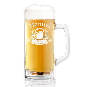 Bierkrug  Bierseidel 0,5 Liter mit Gravur
