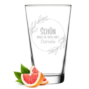 Vaso para trago largo 300 ml con grabado personalizado - Vaso para bebidas, cócteles, aperitivos y agua - Regalo de cumpleaños - Sin BPA