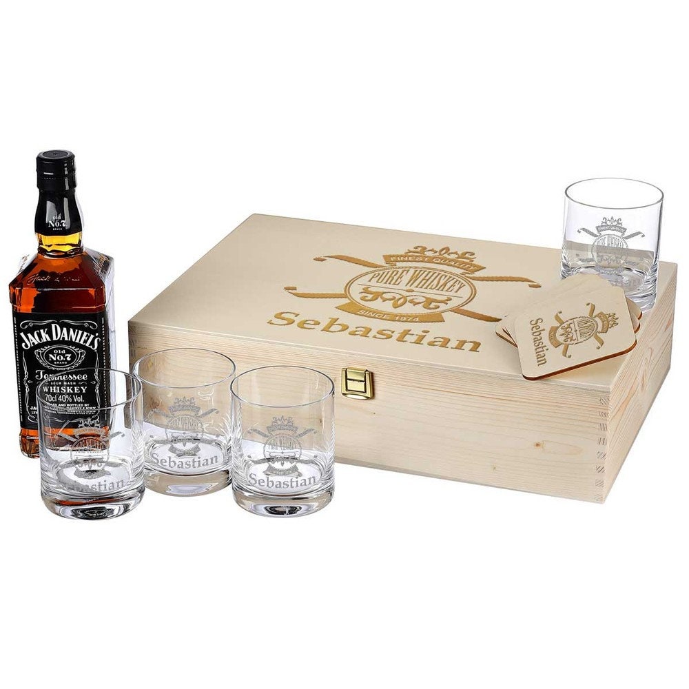 Polar-effekt Whisky Geschenkset Mit Gravur 6-Teilig Jack Daniels