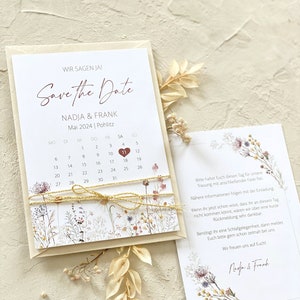 Save the Date "Summer Meadow", printable on both sides