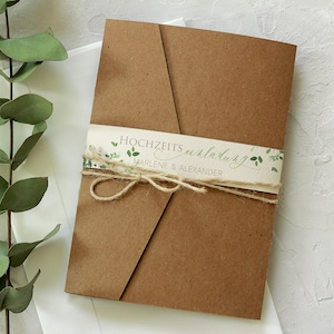 wedding | Invitation | Pocket folder "Greenery Love"