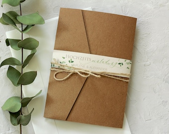 Hochzeit | Einladung | Pocketfolder "Greenery Love"