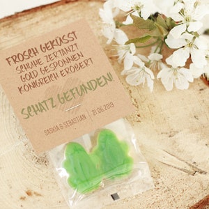 Guest gift idea "kissed a frog - found a treasure"