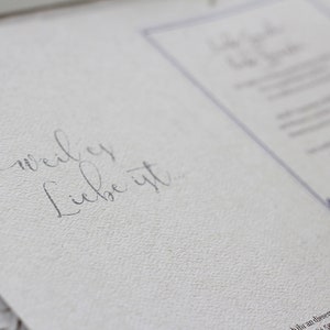 Einladungskarte zur Hochzeit Lavendel nature 画像 5