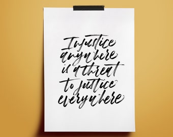 Black Lives Matter downloadbare print | BLM Protest Poster | Activist poster | Afdrukbare wandarte illustraties | 100% van de opbrengst gedoneerd aan BLM Oorzaken